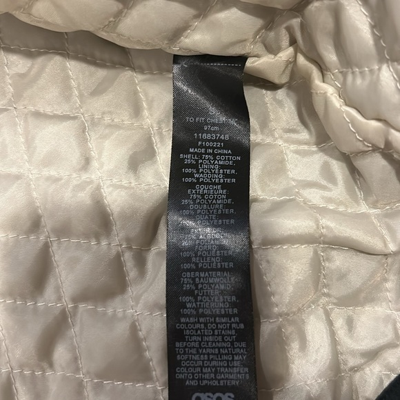 NWOT ASOS Design Lightweight Harrington Jacket Black Oversized Men’s Size Small - Picture 9 of 9